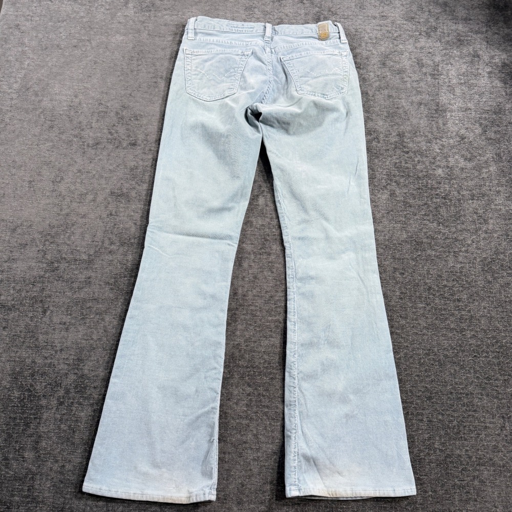 AG Adriano Goldschmied The Angel Light Blue Corduroy Bootcut Pants Sz 28 Regular - Picture 2 of 16